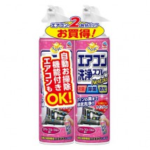 日本 EARTH 免水洗冷氣清潔劑 (花香味) (1套2支)